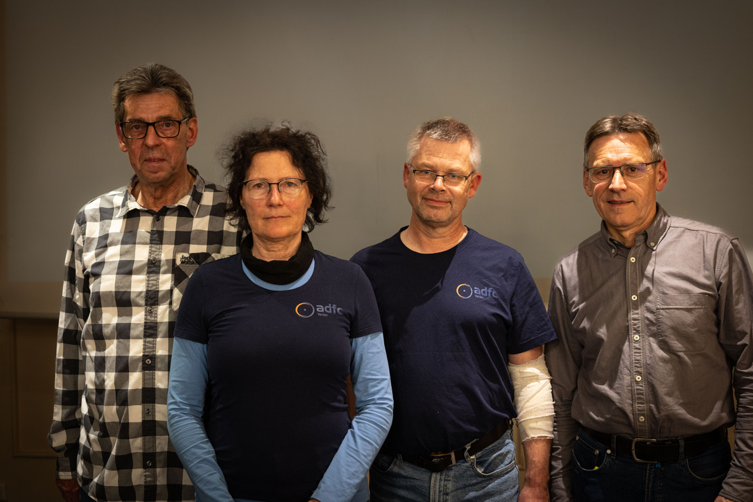 Der neue Vorstand von links Holger Löhmann (Vorstand Vorsitzender), Claudia Wöstheinrich (Schatzmeisterin), Sönke Petersen und Willy Hayen
